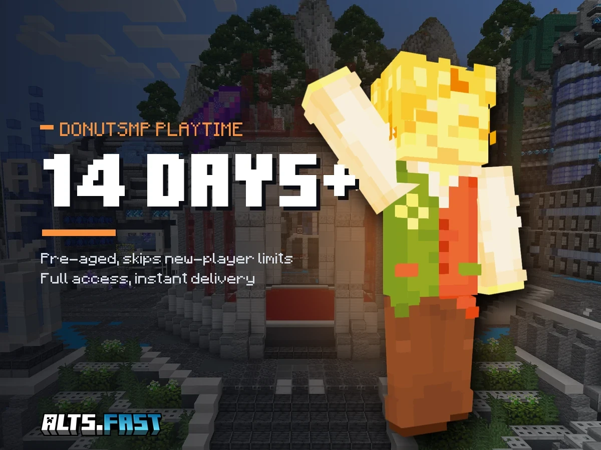 DonutSMP 14d+ Playtime Account